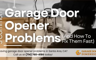 3 Common Garage Door Opener Problems (And How To Fix Them Fast)