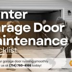 Homeowners' guide to winter garage door maintenance checklist for cold weather