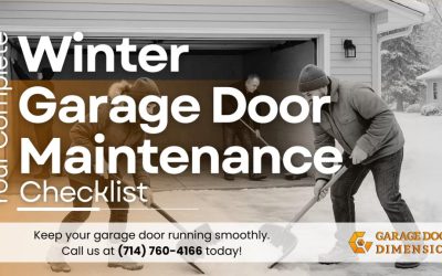 Your Complete Winter Garage Door Maintenance Checklist
