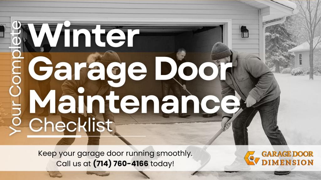 Your Complete Winter Garage Door Maintenance Checklist