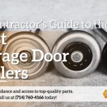 Close-up of the best garage door rollers featured in a contractor’s guide