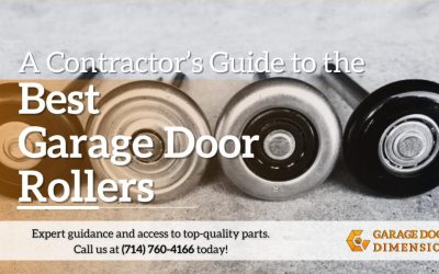 A Contractor’s Guide to the Best Garage Door Rollers