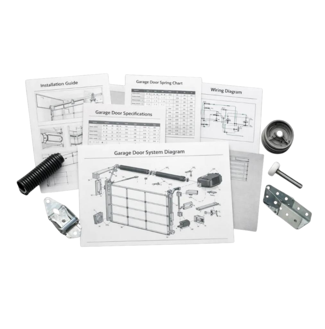 Garage door guides by Garage Door Dimension