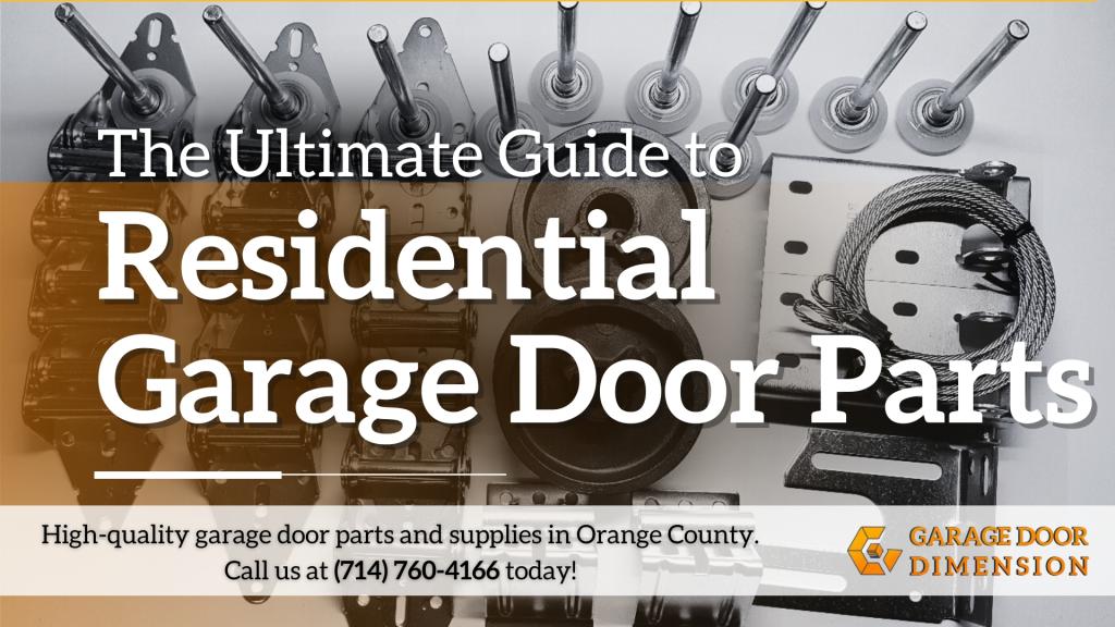 A guide to residential garage door parts, featuring essential components and expert insights