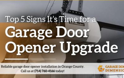 Top 5 Signs It’s Time for a Garage Door Opener Upgrade