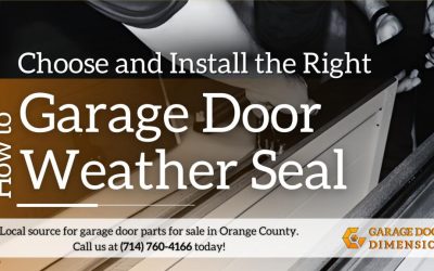 How to Choose and Install the Right Garage Door Weather Seal