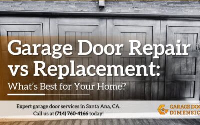 Garage Door Repair vs Replacement: What’s Best for Your Home?