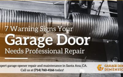 7 Warning Signs Your Garage Door Needs Professional Repair