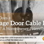 Garage door cable drum close-up for a guide to garage door cable operation